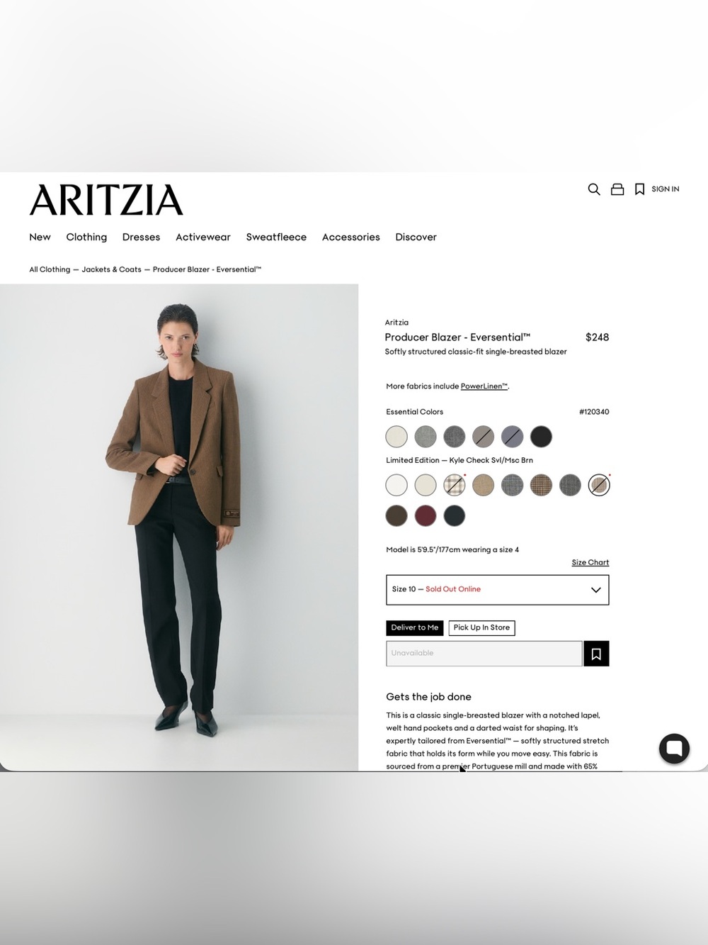 Aritzia Babaton Blazer - Producer - Picture 3 of 13